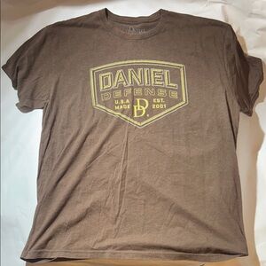 Daniel Defense Est. 2001 Brown T-Shirt (Fading around collar)